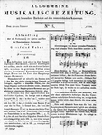 Allgemeine Musikalische Zeitung 