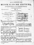 Allgemeine Musikalische Zeitung 