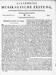 Allgemeine Musikalische Zeitung 
