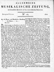 Allgemeine Musikalische Zeitung 