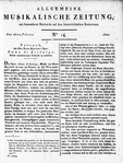 Allgemeine Musikalische Zeitung 