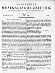 Allgemeine Musikalische Zeitung 