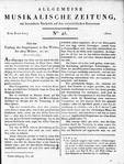 Allgemeine Musikalische Zeitung 