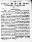 Allgemeine Musikalische Zeitung 