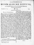 Allgemeine Musikalische Zeitung 