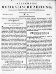 Allgemeine Musikalische Zeitung 