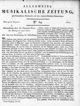 Allgemeine Musikalische Zeitung 