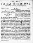 Allgemeine Musikalische Zeitung 