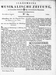Allgemeine Musikalische Zeitung 