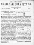 Allgemeine Musikalische Zeitung 