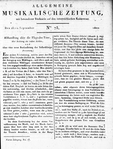 Allgemeine Musikalische Zeitung 
