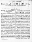Allgemeine Musikalische Zeitung 