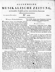 Allgemeine Musikalische Zeitung 