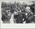 Photograph of Drew Middleton with General Dwight D. Eisenhower