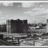 View from the Myrtle Avenue Elevated, Sumner Avenue station (slum clearing)