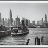 View from the foot of Fulton Street, Brooklyn, towards Manhattan
