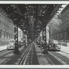 The Lexington Avenue El structure in Brooklyn, N.Y. (near DeKalb Avenue)