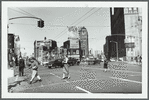 View in front of the Long Island Railroad station on Flatbush Avenue in Brooklyn, NY