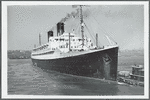 The Ile de France leaving pier No. 88 in New York for Europe