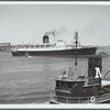 The Saxonia of the Cunard Line leaving New York