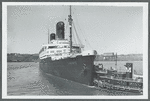 The Liberte leaving New York's pier No. 88