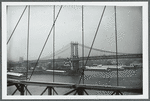 View from the Brooklyn Bridge towards the Manhattan Bridge