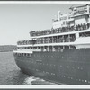 The Liberte leaving pier No. 88 in Manhattan