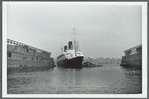 The Liberte arriving at pier 88 in New York