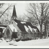 Snow covered church