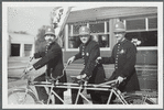 Three "Gay Nineties" policemen, helping the Hospital Fund Drive in Valley Stream, N.Y.