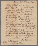 Letters to Alexander Anderson from his mother
