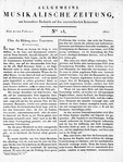 Allgemeine Musikalische Zeitung