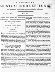Allgemeine Musikalische Zeitung