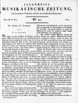 Allgemeine Musikalische Zeitung
