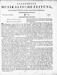 Allgemeine Musikalische Zeitung