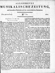 Allgemeine Musikalische Zeitung
