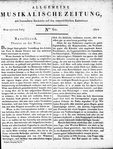 Allgemeine Musikalische Zeitung