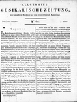 Allgemeine Musikalische Zeitung
