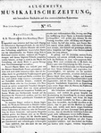 Allgemeine Musikalische Zeitung