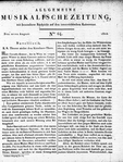 Allgemeine Musikalische Zeitung