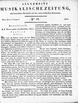 Allgemeine Musikalische Zeitung