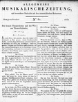 Allgemeine Musikalische Zeitung