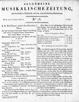 Allgemeine Musikalische Zeitung