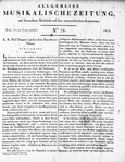 Allgemeine Musikalische Zeitung
