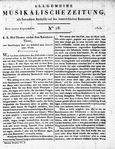 Allgemeine Musikalische Zeitung