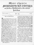 Wiener allgemeine Musikalische Zeitung