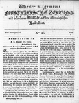 Wiener allgemeine Musikalische Zeitung
