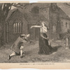 The curse scene from the stage production "Leah" at the Adelphi Theatre as published in the Illustrated Times