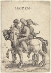 Three Mounted Orientals
