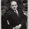 Photograph of Raphael Lemkin seated, turned